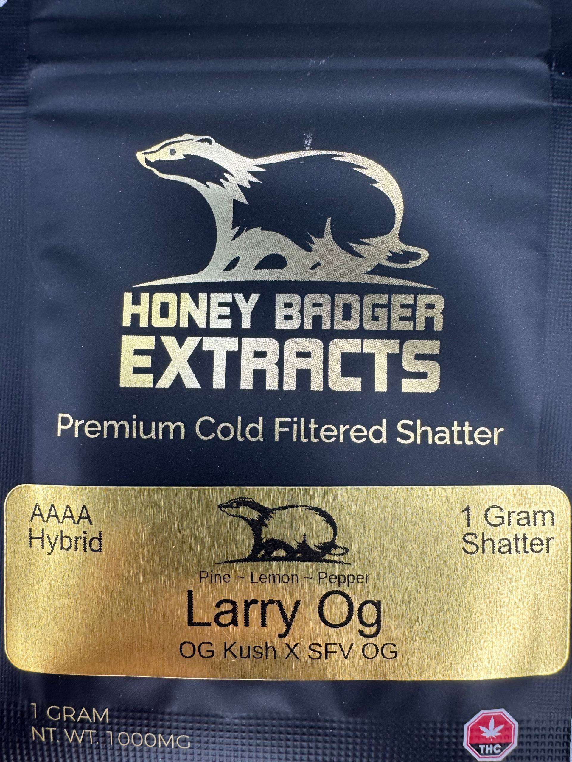 Whats the Best Cheap Shatter in Canada? 3 Honey Badger 1G Shatter Larry OG