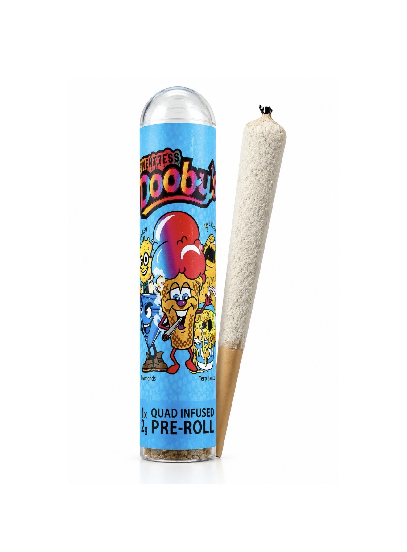 SOLVENT7ESS Dooby's - 1x2G Quad Infused Pre Roll 1 SOLVENT7ESS Dooby's - 1x2G Quad Infused Pre Roll